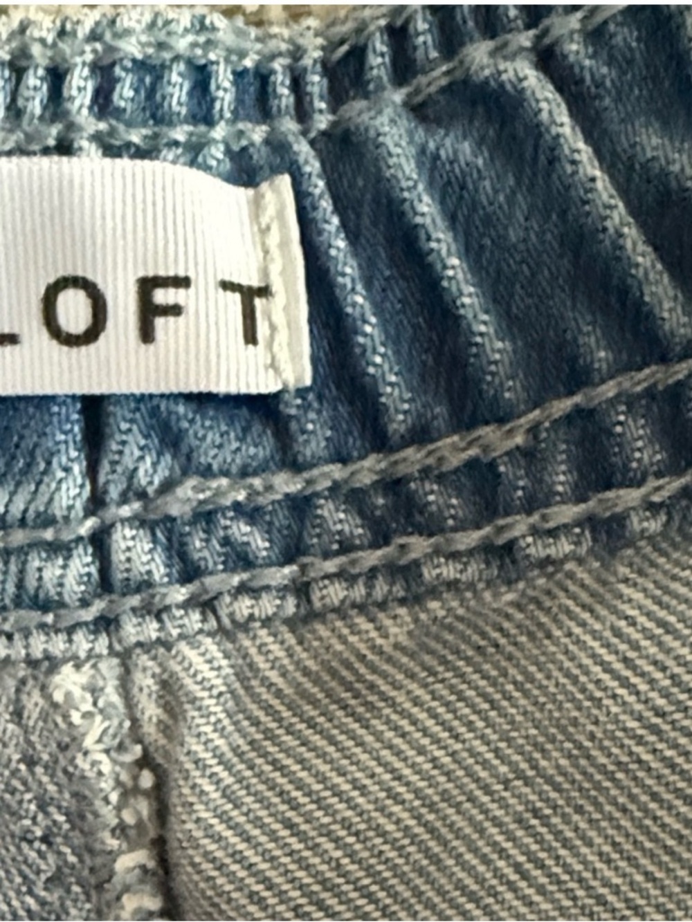 LOFT Light Blue Jean Shorts - Picture 4 of 4